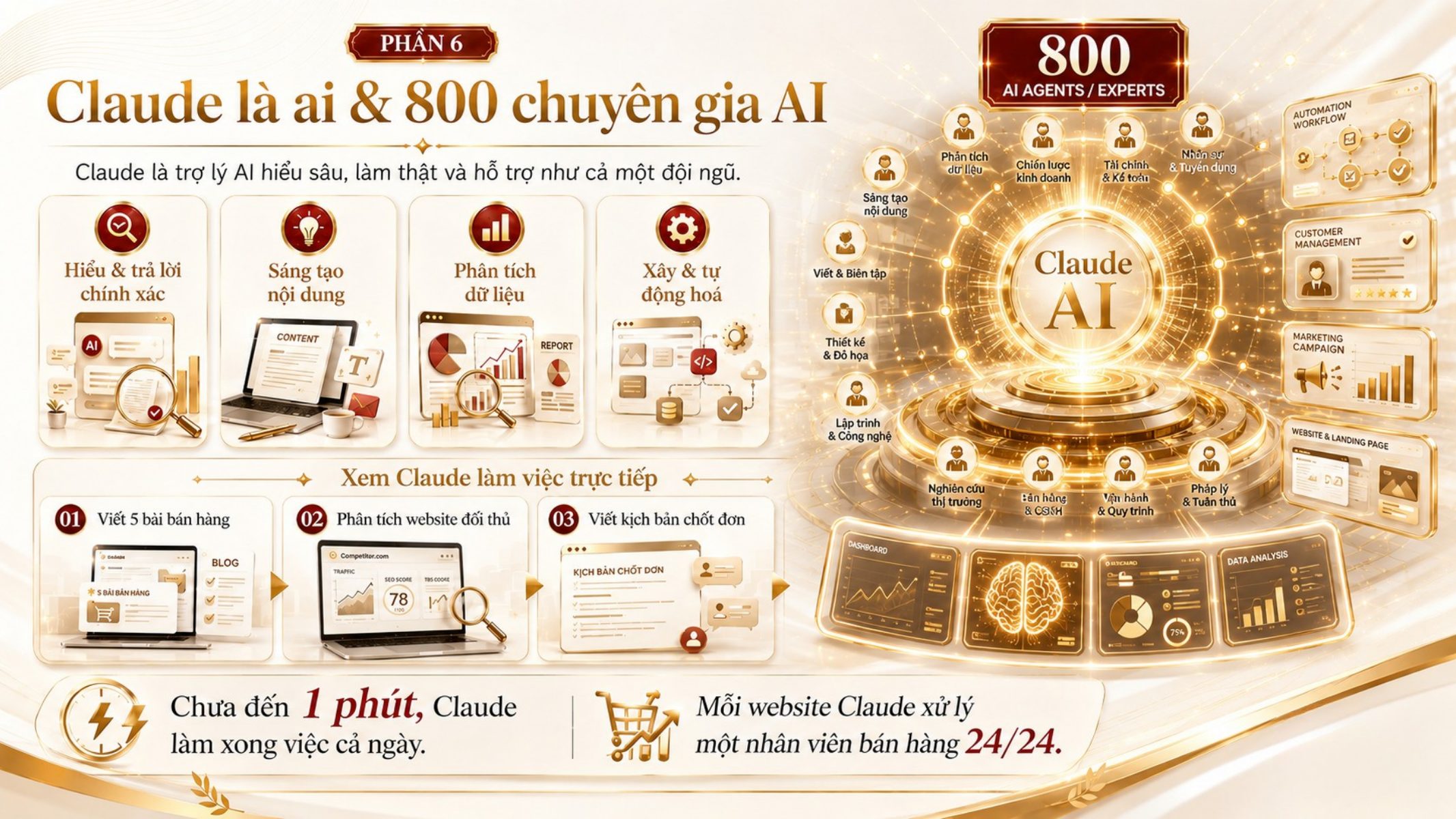 Claude là ai & 800 chuyên gia AI - làm việc như cả một đội ngũ
